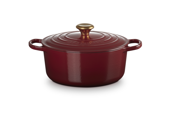 Cast Iron Signature Round CasseroleGarnet image number 1